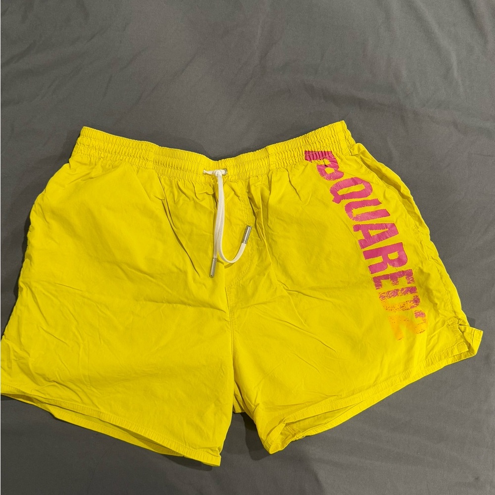 Yellow DSQUARED2 Swim Shorts
